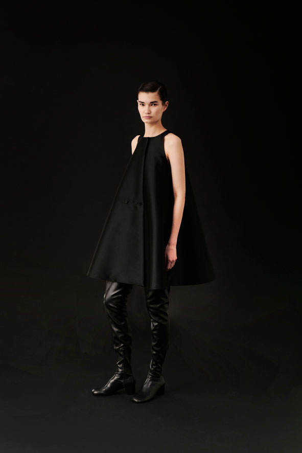co.go fall winter 2023-2024 short black dress
