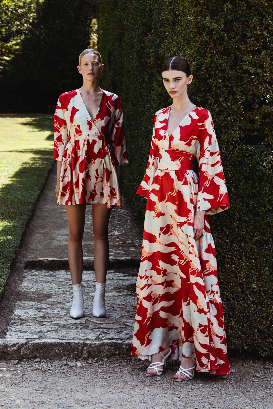 co.go spring summer 2023 collection red print dresses