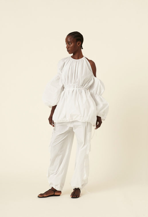 maison cogo ss2024 summer outfit total white