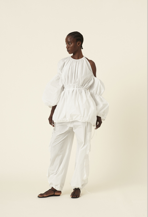 maison cogo ss2024 summer outfit total white