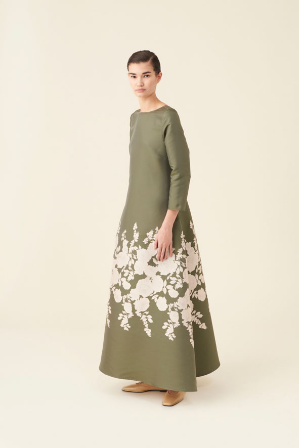 co.go fall winter 2023-2024 flower dress detail 2