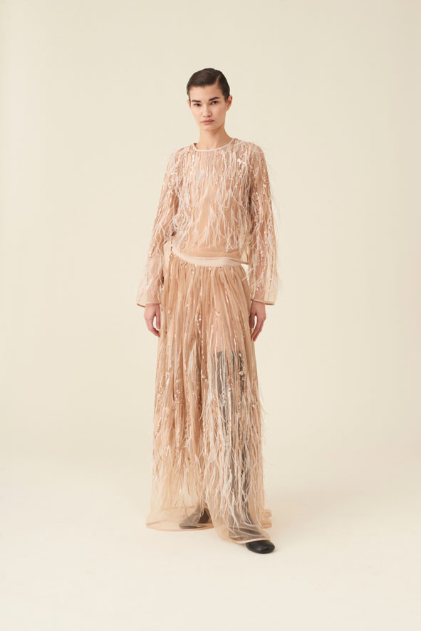 co.go fall winter 2023-2024 pailette 20s skirt detail 2