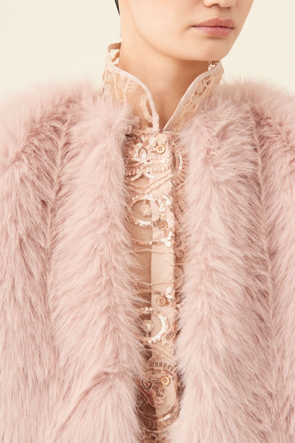 co.go fall winter 2023-2024 paisley ecofur detail