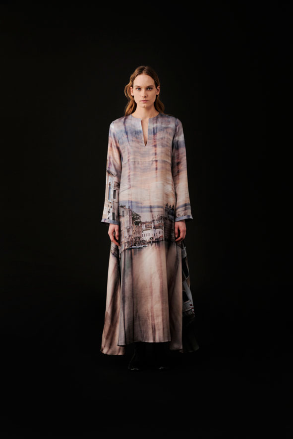 co.go fall winter 2023-2024 silk archive dress