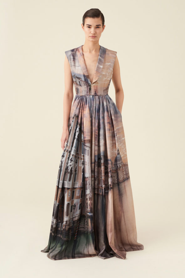 co.go fall winter 2023-2024 venice silk dress