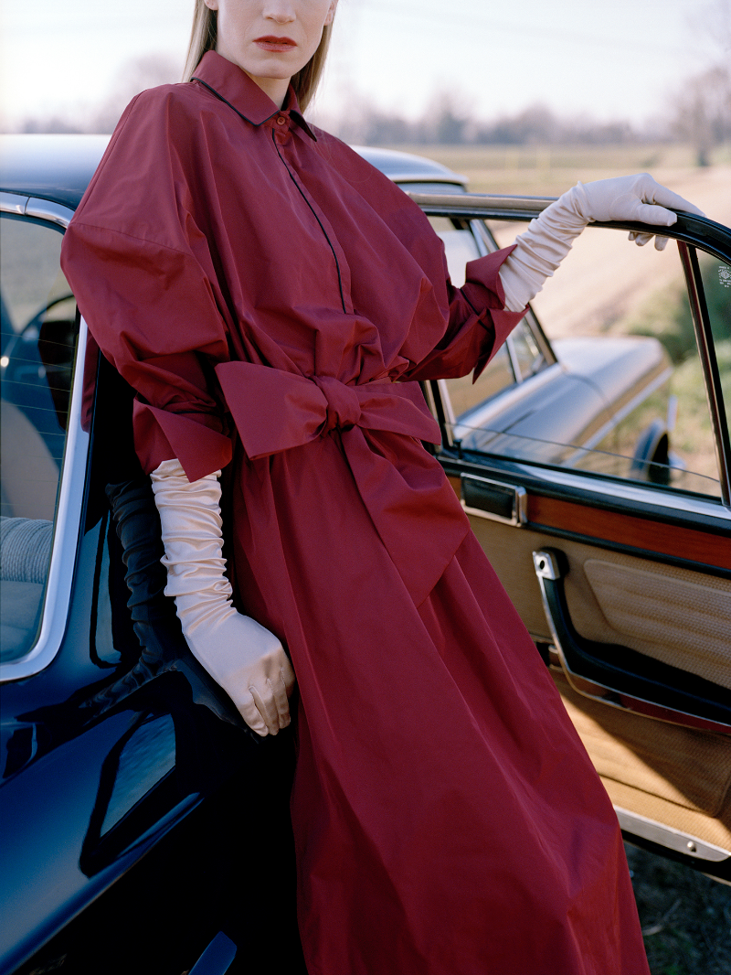 fall winter 24-25 red dress