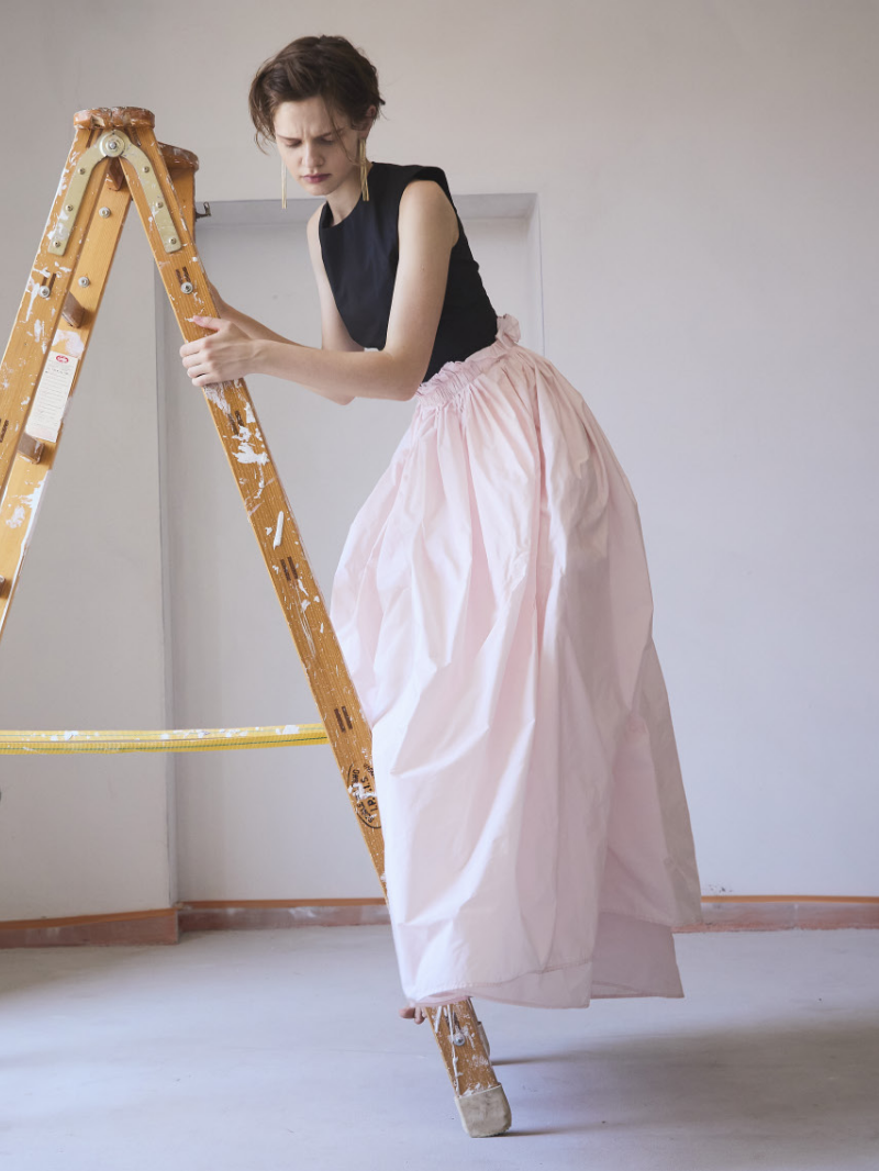 spring summer 25 collection pink and black outfit