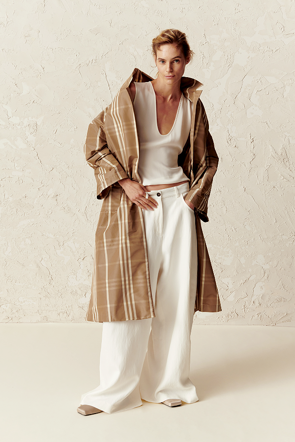 white and brown outfit spring summer 2025